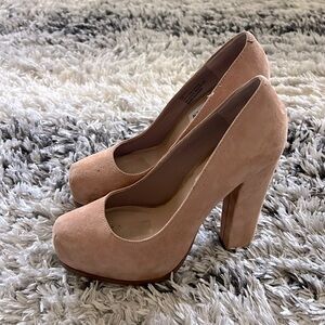 Steve Madden Suede Nude 5” Heels